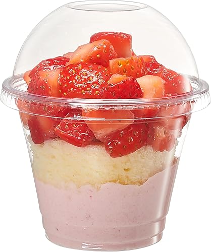 Miniatura 8 de Comfy Package 50 juegos de vasos de plástico transparente de 12 onzas sin agujero tapas planas