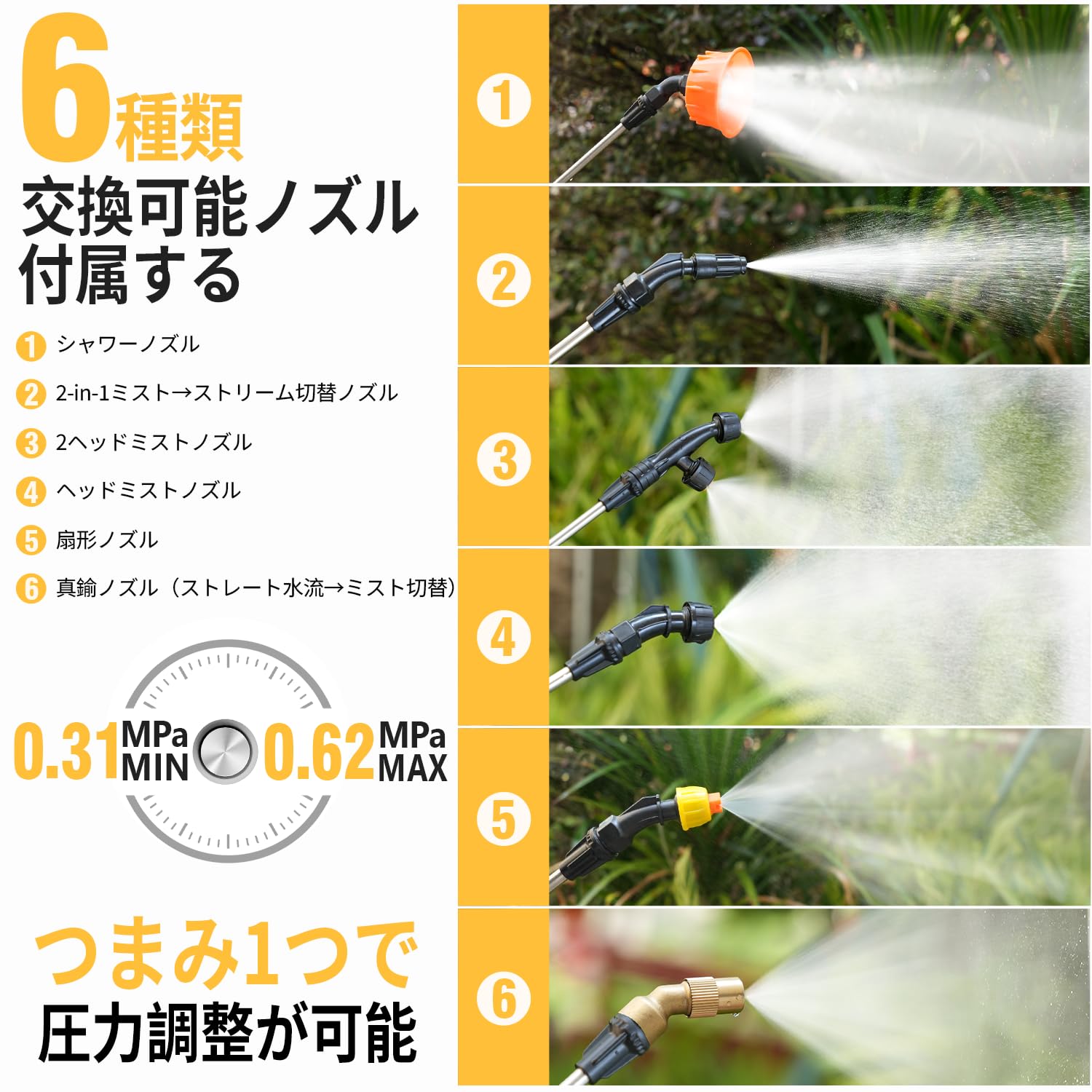 Amazon.co.jp: Alloyman 噴霧器 電動 充電式 大容量16L【透明目盛付き