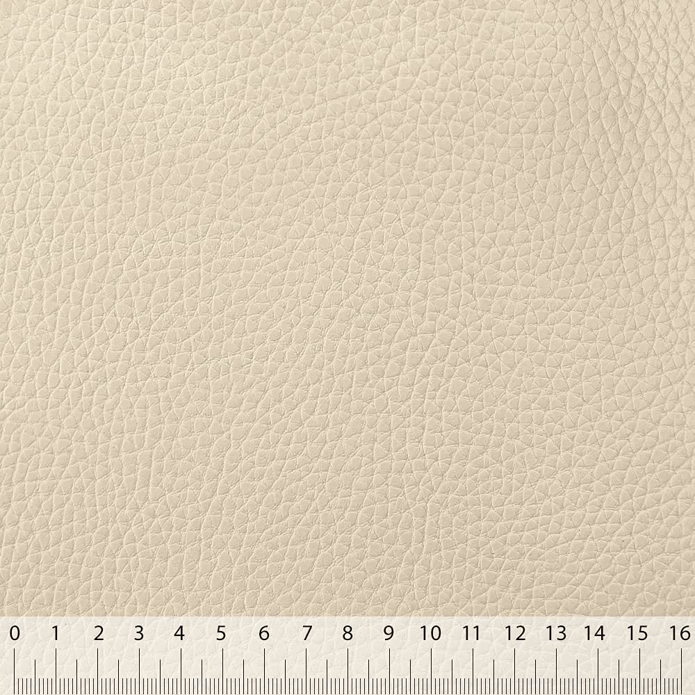 DESHOME Bufalo 5 mètres - Tissu au mètre faux cuir hydrofuge anti-fissuration simili cuir pour canapé, fauteuil, chaises, pouf, sacs Sable