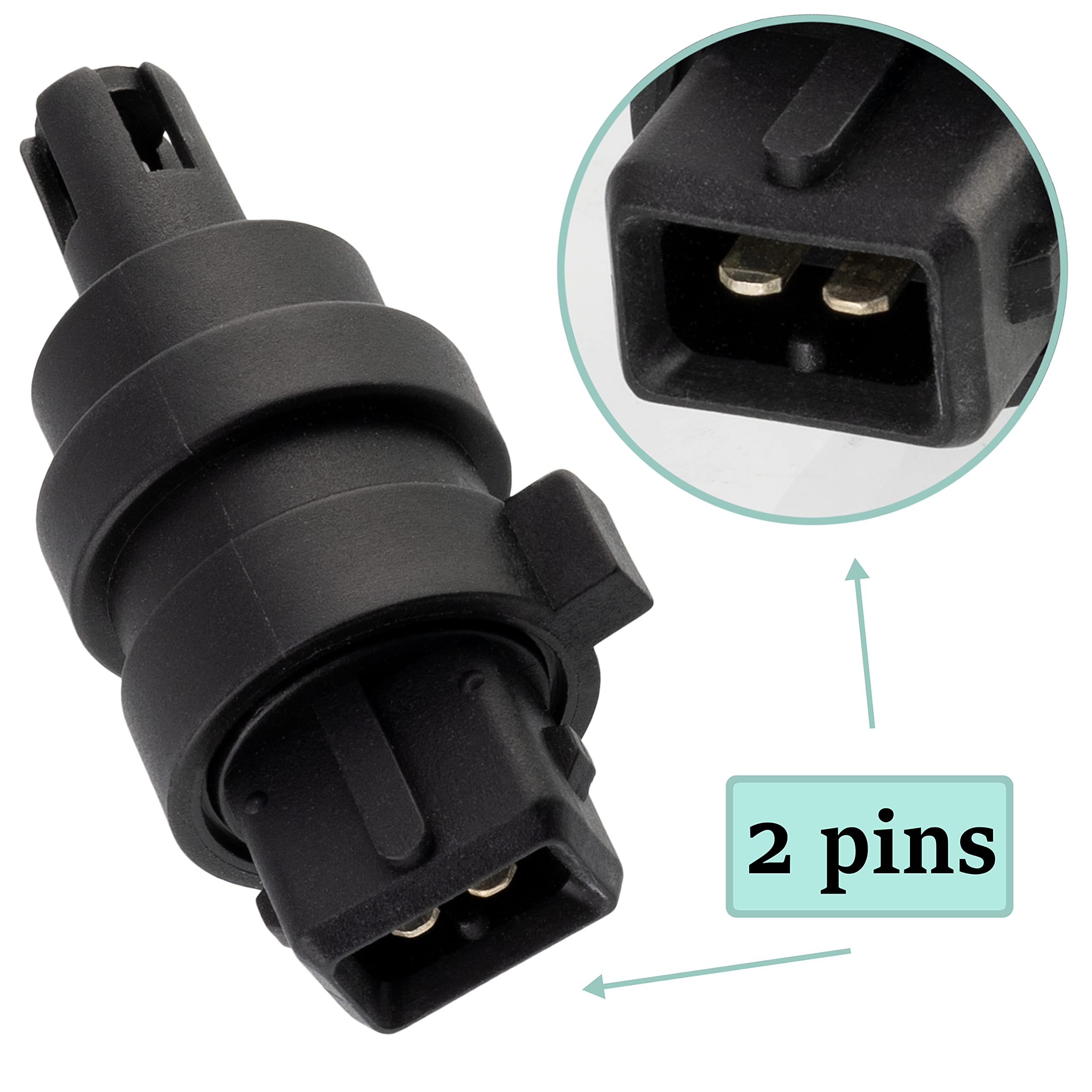AERZETIX - C40443 - Sensore, temperatura dell'aria aspirata - numeri di poli: 2 pin - compatibile con 028 906 081, Ford 1 003 742