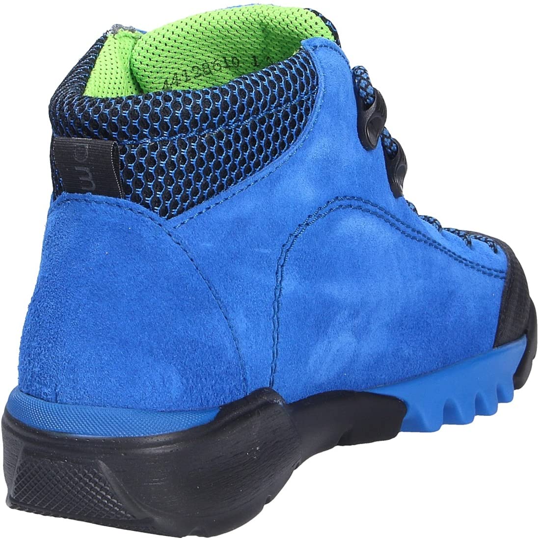Waldläufer H-AMIATA Bootie, Gummi Velour-F. Sport Net, blau mare, Weite H 787970-300-198 Blau Gr. 40
