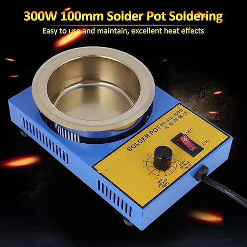 Miniatura 4 de Hilitand 3.937 in Soldadura Pot Soldadura Desoldadura Baño Placa 28.22 oz Capacidad AC110V 300W (US Plug110V)