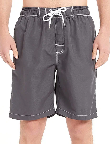 KAILUA SURF Mens Swim Trunks Long, Quick Dry Boardshorts, 9 Inches Inseam Bathing Suits with Mesh Lining