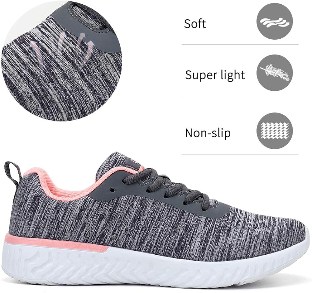  | STQ Walking Shoes for Women Lace Up Lightweight Tennis Shoes | Walking