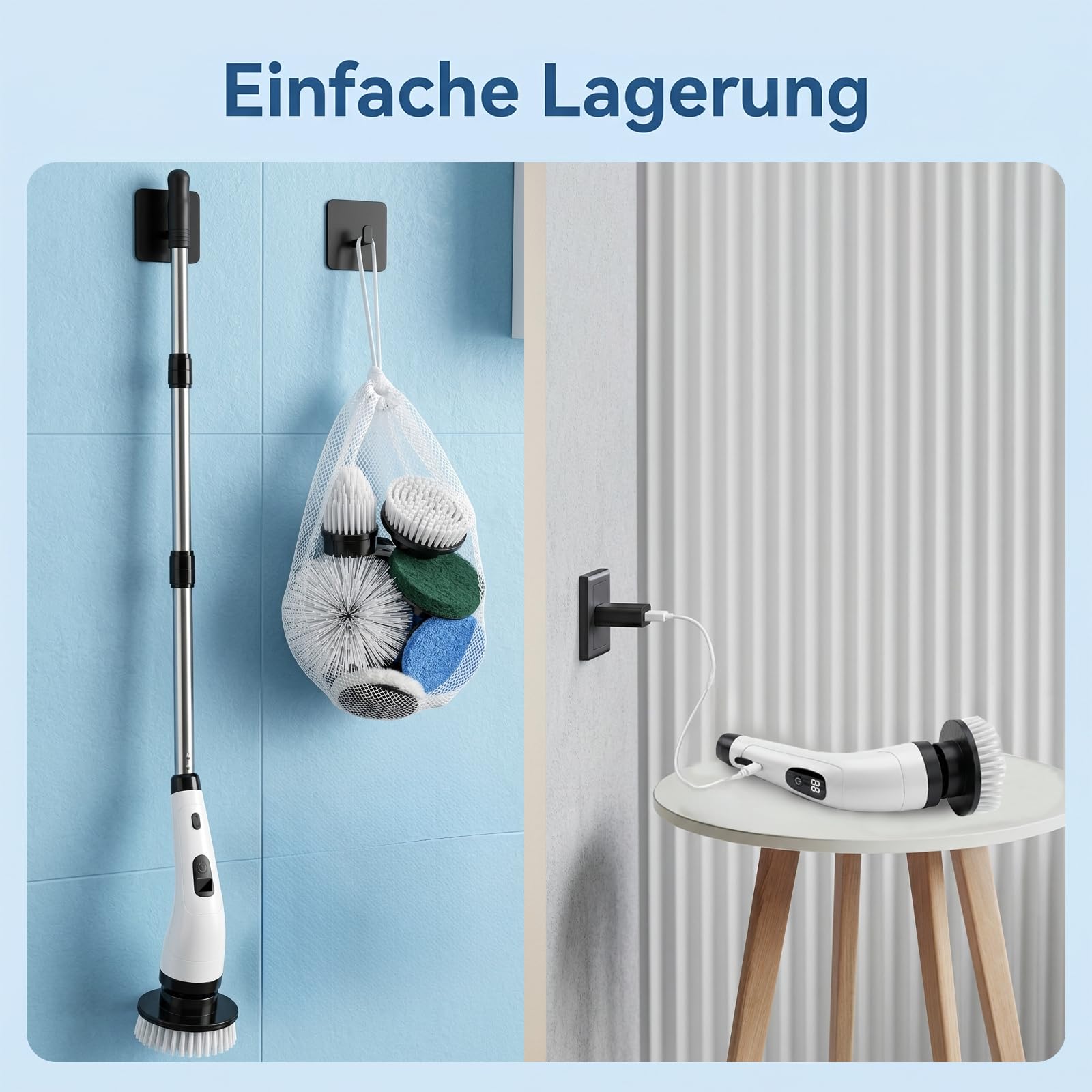 Elektrische Reinigungsbürste Teppichreiniger, Nass trockensauger, 18Kpa Polsterreiniger Gerät, Nasssauger für Teppiche,Polster Autositze & Sofa