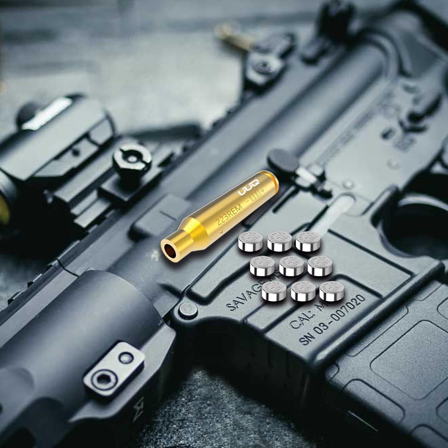 UUQ Red/Green Laser Bore Sight 9mm/.223Rem/5.56Nato Cal/.243 308/12 Gague Boresighter Red/Green Dot Beam Bore Sighter for Pistol Shotgun Rifle