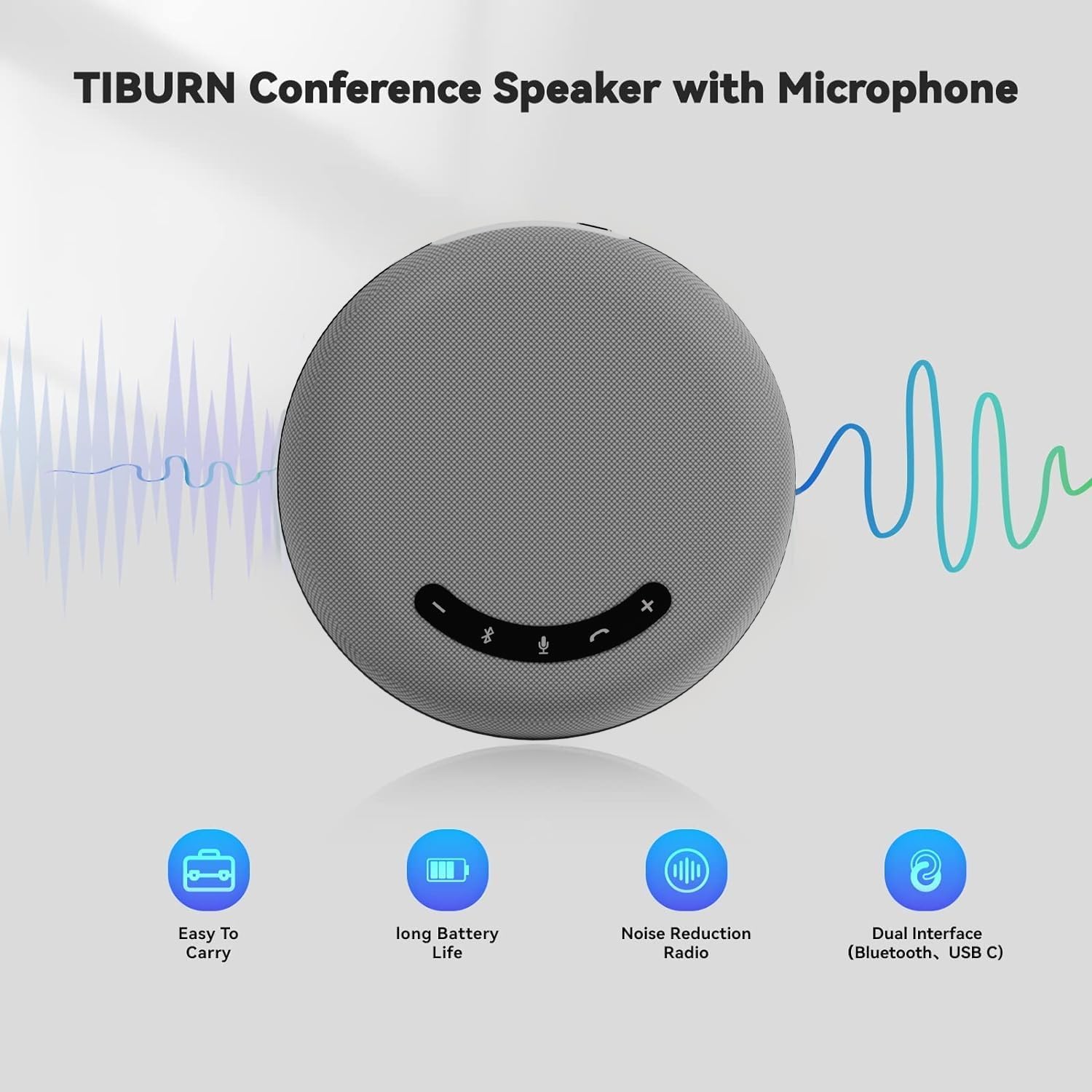 TIBURN Interactive Whiteboard Smartboard Board 75" R1 Pro 4K UHD Touch Screen Smart Board (Electronics whiteboard with Removable Stand, Conference Camera, Conference Speaker)