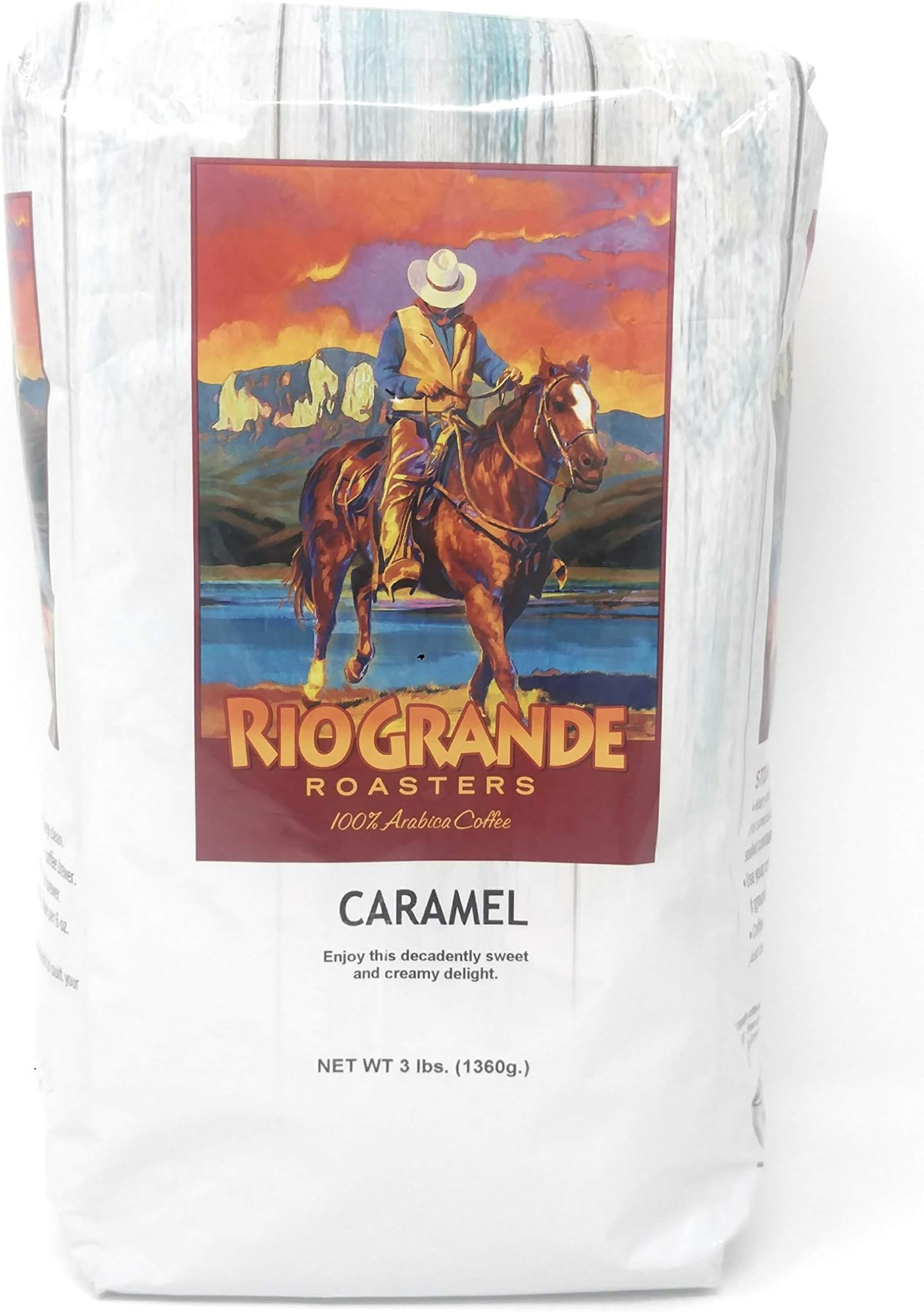 Rio Grande Roasters Caramel Whole Bean Coffee 3 Pound Bag
