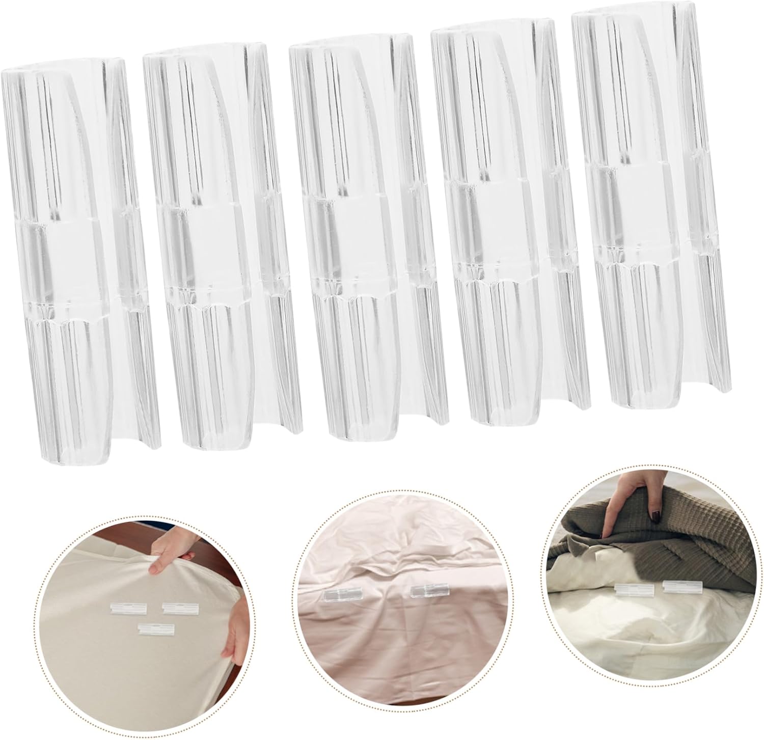 12pcs Clips for Bedding Bed Sheet Buckle Straps Mattress Sheet Clips Grippers Non-Slip Fasteners Cover Fixator