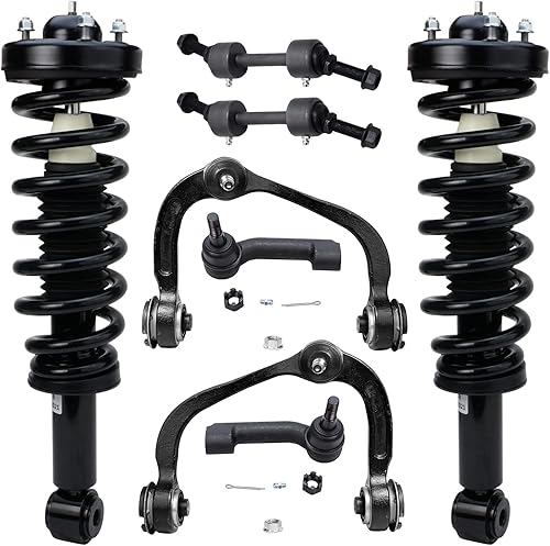 Miniatura 355 de Detroit Axle - Kit de puntales delanteros de 6 piezas para Chevrolet Aveo Aveo5 Pontiac G3 Wave, barra estabilizadora, varillas de acoplamiento