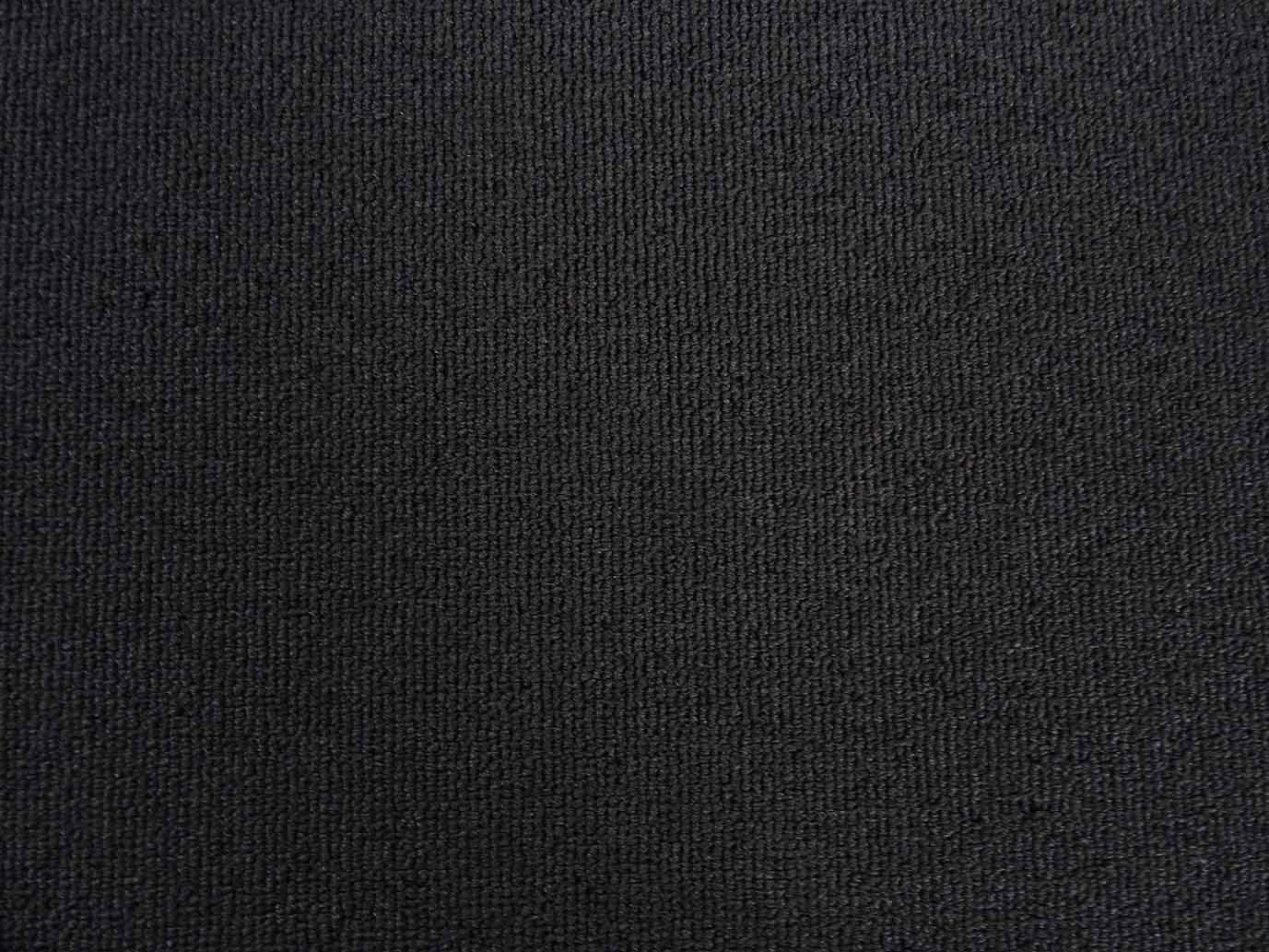 Moquette en velours côtelé fin, noir | Revêtement de sol commercial moderne en velours côtelé, Découpe (2m de large / 2,5m de long)