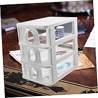 Vista 7 de Desk Organizer Drawer Organizer for Desktop Office Storage File Cabinet Drawer White