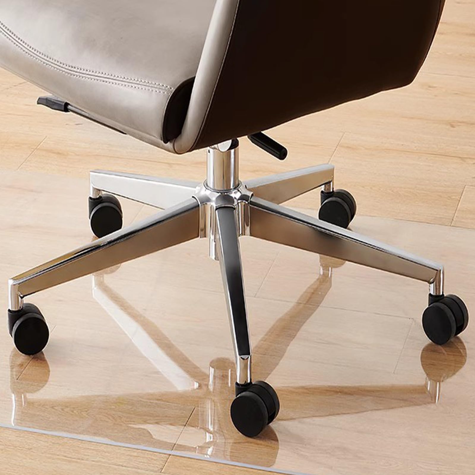 Clear PVC Office Chair Mat Custom Floor Protector for Hardwood Tile Laminate Multi Purpose Clear Chair Mat for