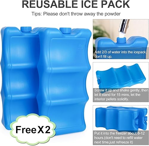 Miniatura 5 de Bolsa enfriadora de leche materna con bolsa de hielo para leche de bebé, bolsa de extracción de leche materna con enfriador de doble cubierta, bolsa