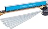 Stainless Steel Fret Leveler Sanding Beam, 8 Inch (200mm) Fret Leveling Beam, Guitar Fretboard Level File Bar Luthier Repair Tool with 2-Set of 120/240/320/400/600/1000 Grit Sandpapers