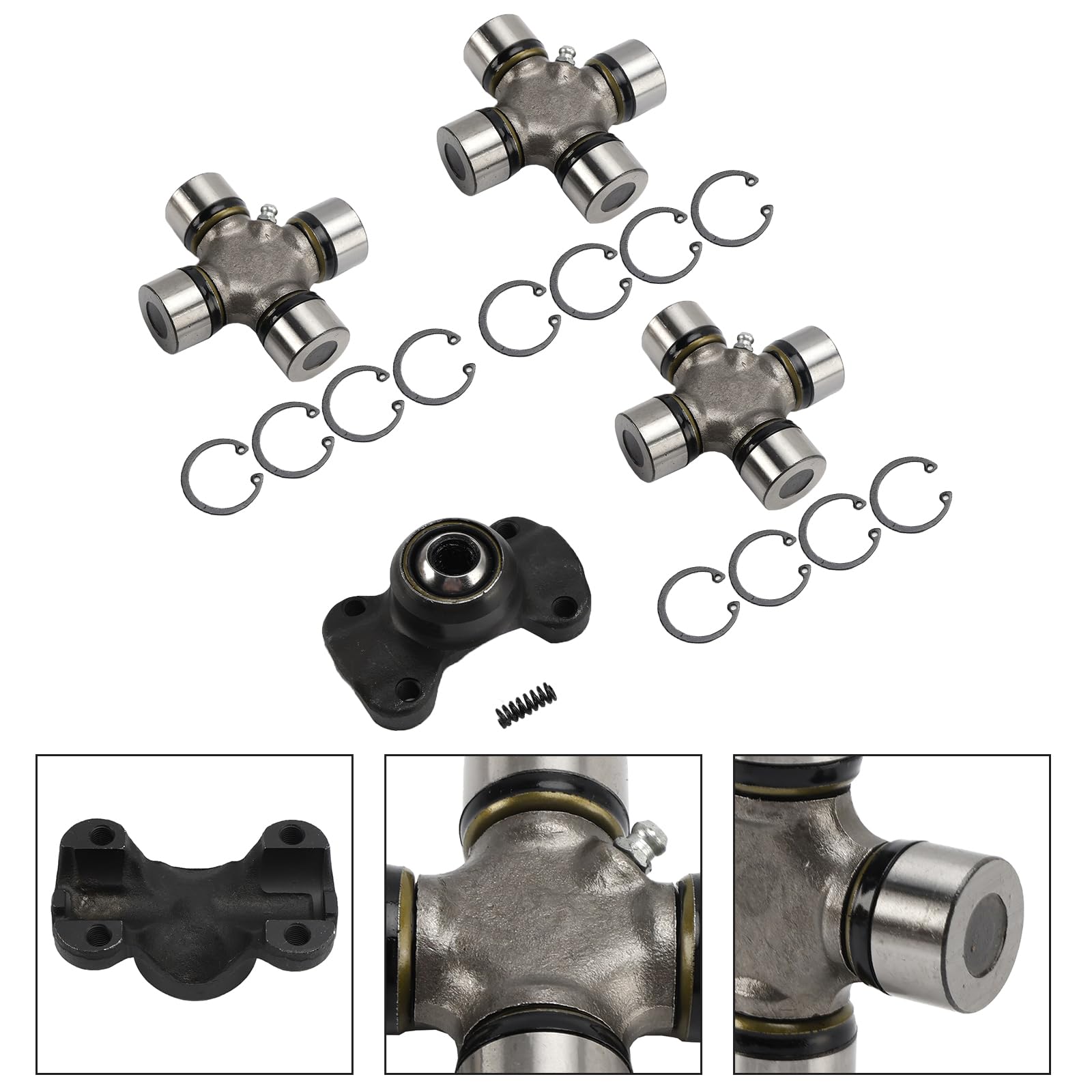 Topteng Double Cardan Joint 211355X + 5-153X passend für Jeep Cherokee XJ 1984-2001, passend für Jeep Wrangler TJ 1997-2006