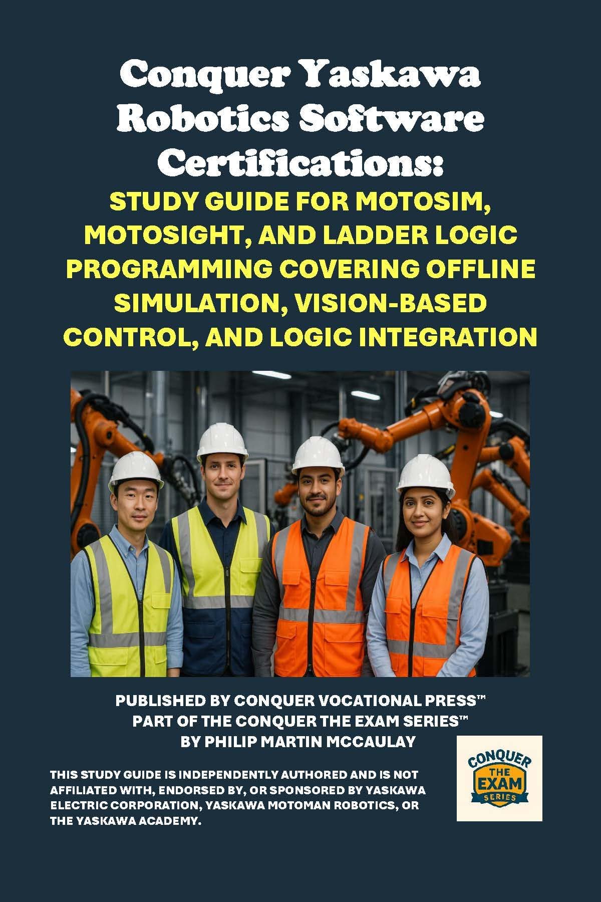 Conquer Yaskawa Robotics Software Certifications: Study Guide for MotoSim, MotoSight, and Ladder Logic Programming Covering Offline Simulation, ... ... the Robotics Certification Exams Series)