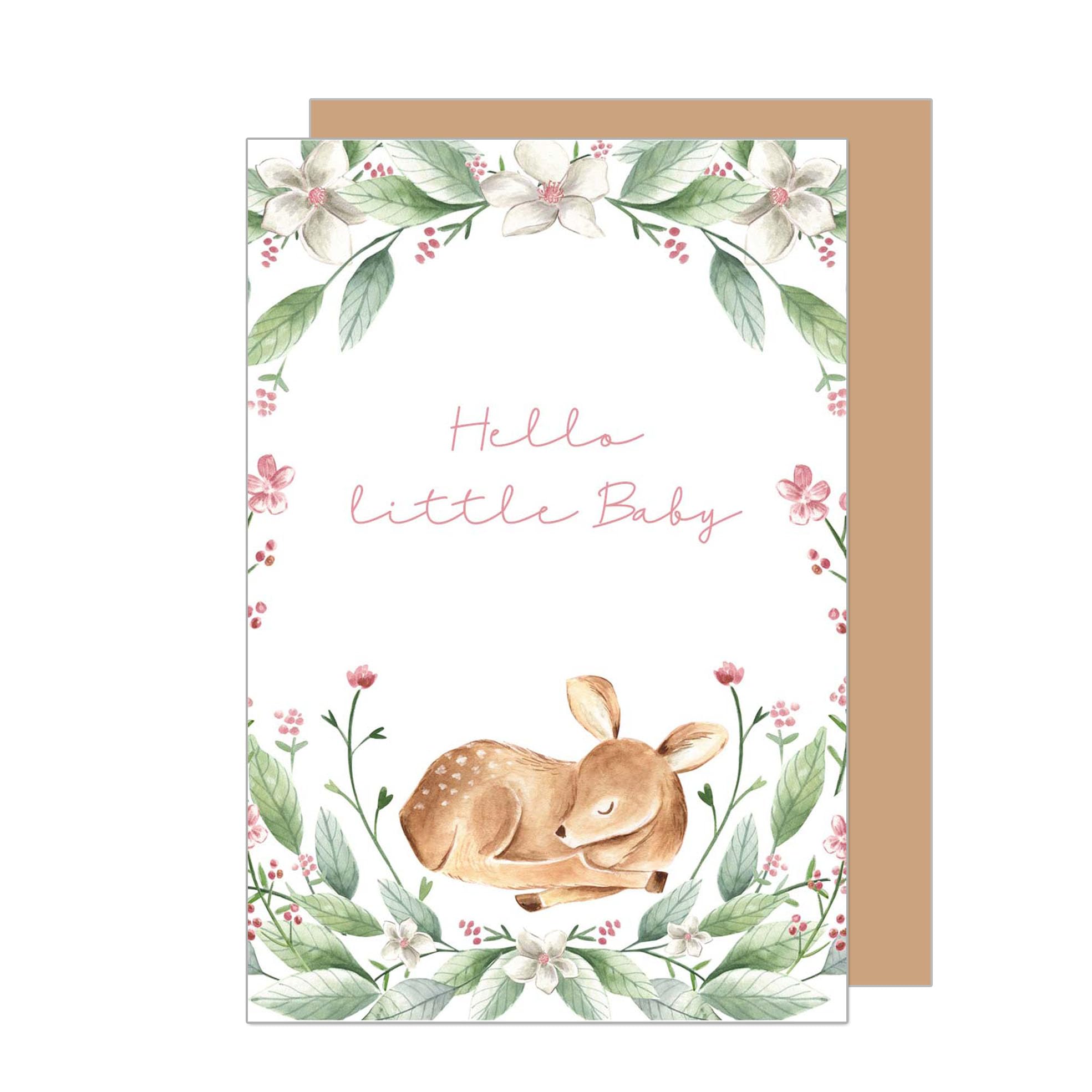 Edition Seidel Biglietto D'Auguri Per Nascita 'Hello Baby' Con Cicogna: Formato 11,5x17 Cm, Con Busta Coordinata. Stampato In Germania Su Carta Di Qualità. Design Innovativo. - 5