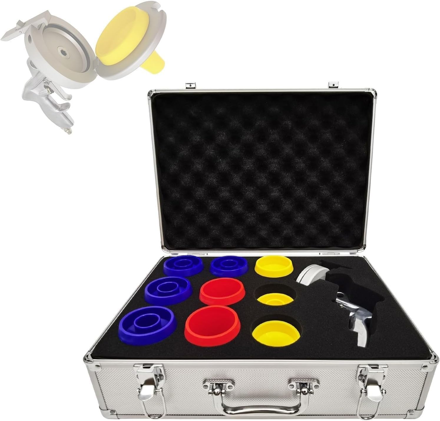 Pneumatic Hydraulic Hose Cleaning Set, Set Pulizia Tubo Idraulico Pneumatico, Pulitore Industriale Tubi Ad Aria Compressa Con 9 Ugelli E 35 Spugne, Per Tubi 0,25-2", Per Diversi Tubi