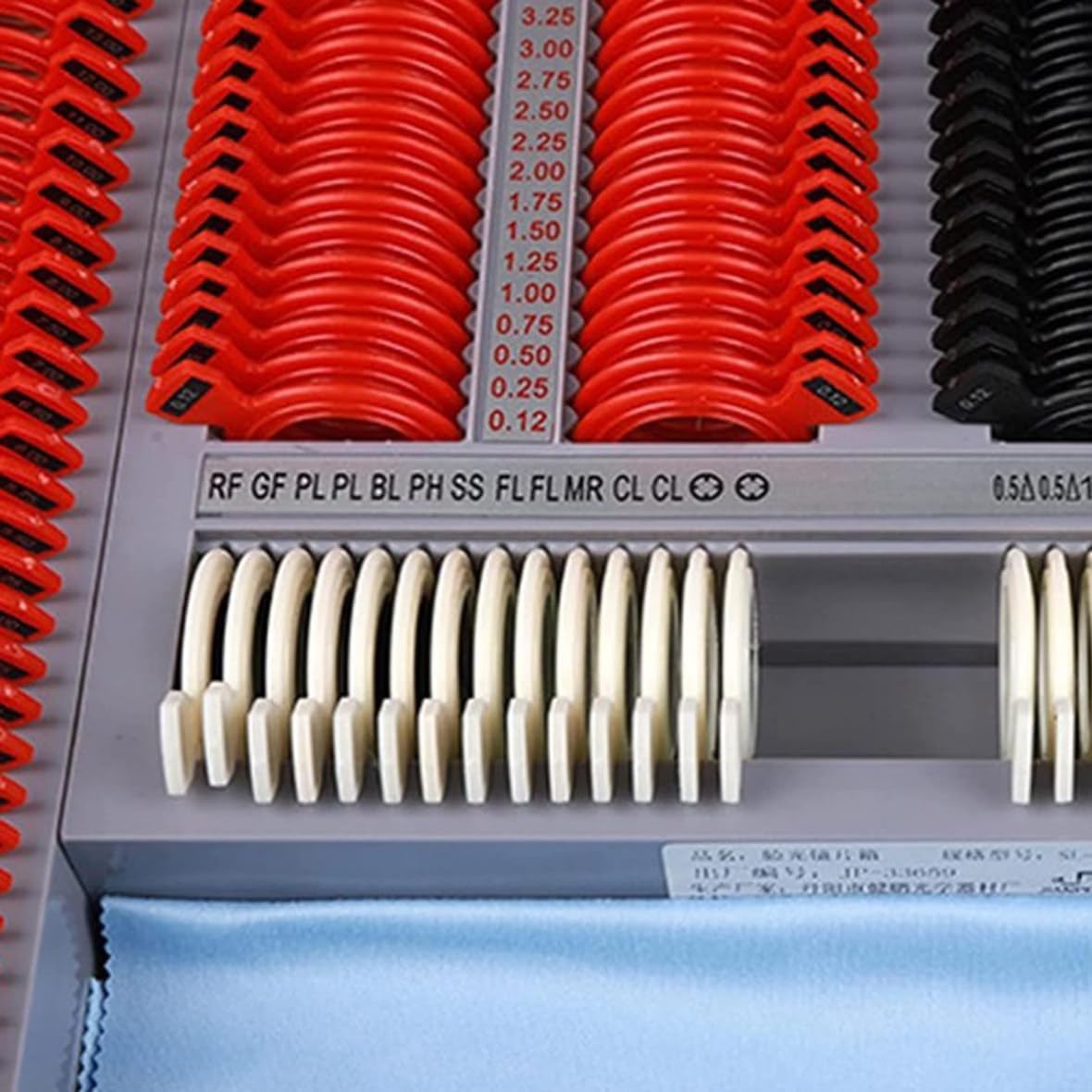 Optometry Kit,266 pcs Optical Trial Lens Set Optometry Kit, Aluminum Case Trial Frame Optometry Optician Test, Optometry Optical Instrument with Trial Frame