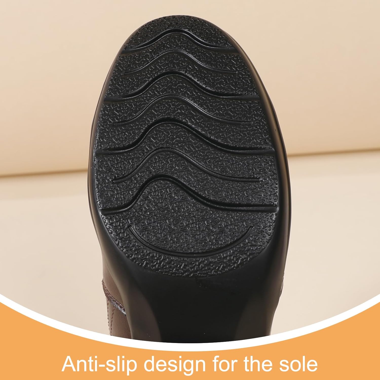 Loafers for Women Black Dress Shoes high Heel Loafers & Slip-Ons Zipper Chunky Block Comfortable Dressy Pumps Business Casual Ladies Heeled Work Office Flight Attendant Shoes - Image 6