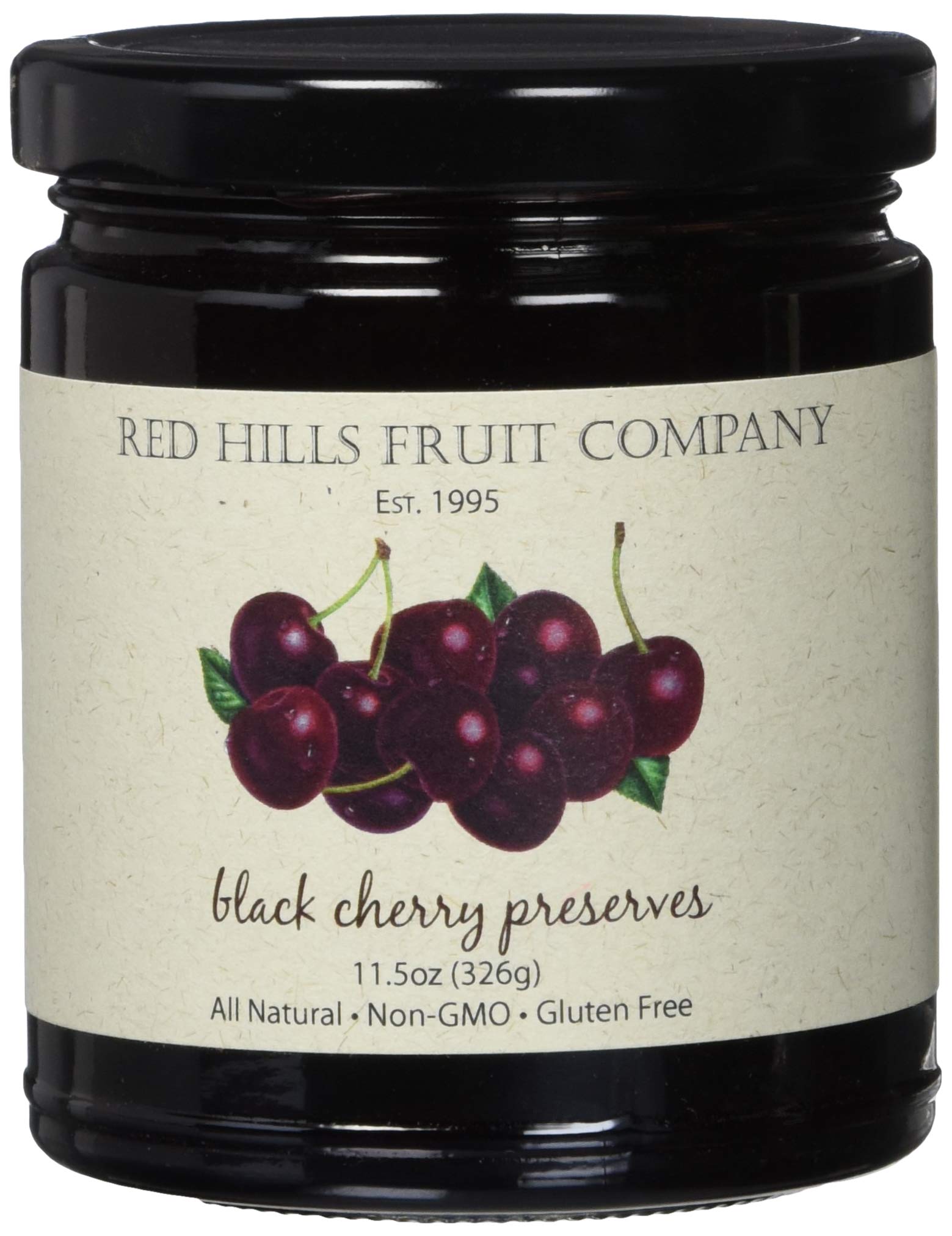 Red Hills Fruit Company Preserves, Black Cherry, 4 Count