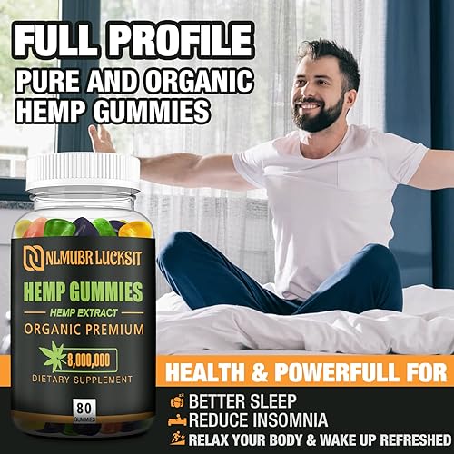 Miniatura 6 de Gomitas de cáñamo orgánico suplemento extra fuerte avanzado  Extracto de aceite de cáñamo comestible de alta potencia con sabor a fruta fabricado en