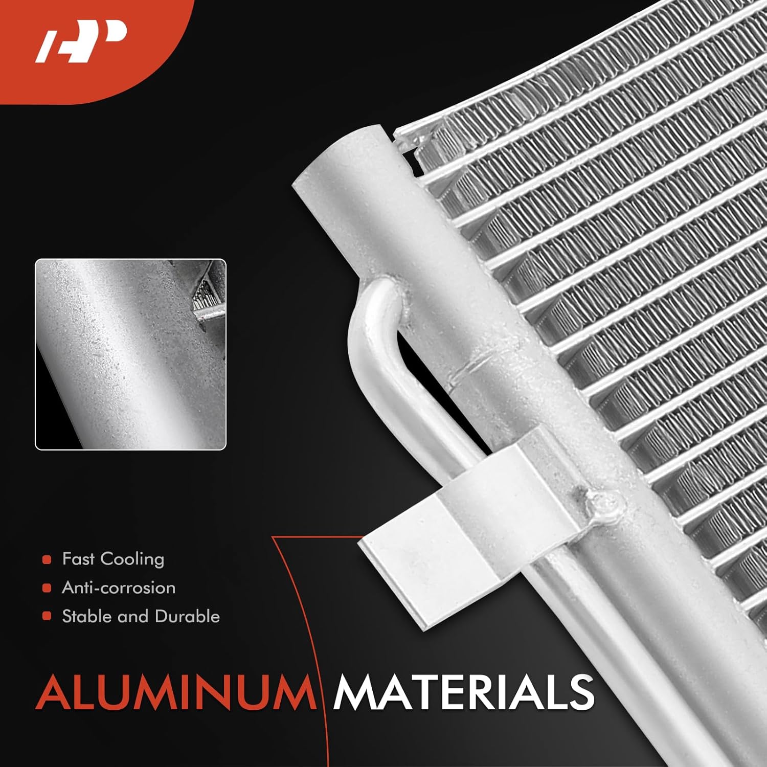 A-Premium Air Conditioning A/C Condenser Compatible with Ford Escape 2013-2019 1.6L 2.5L, C-Max 2013-2018 2.0L, Replace# CV6Z19712B, CV6Z19712KB