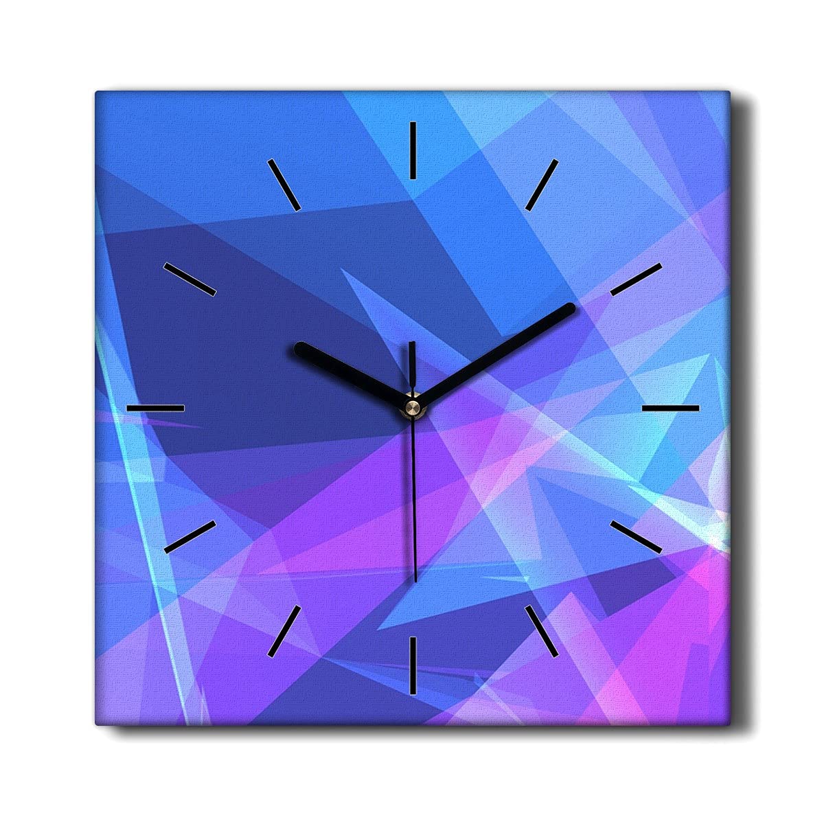 Horloge murale toile sans tic-tac pour supprimer le bruit et décorer le salon