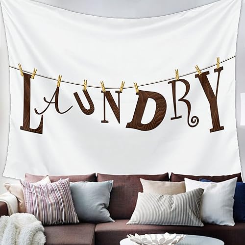 YOKOU Tapiz de pared, decoración de lavandería, tapices para colgar en la pared para dormitorio, dormitorio, sala de estar, decoración del hogar, 85