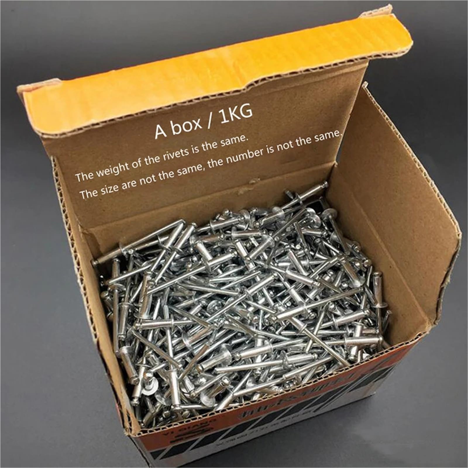 Remaches ciegos de aluminio M3.2 M4 M5, 2 cajas de 1 kg, remaches ciegos de cabeza de cúpula, mandril de acero (5)