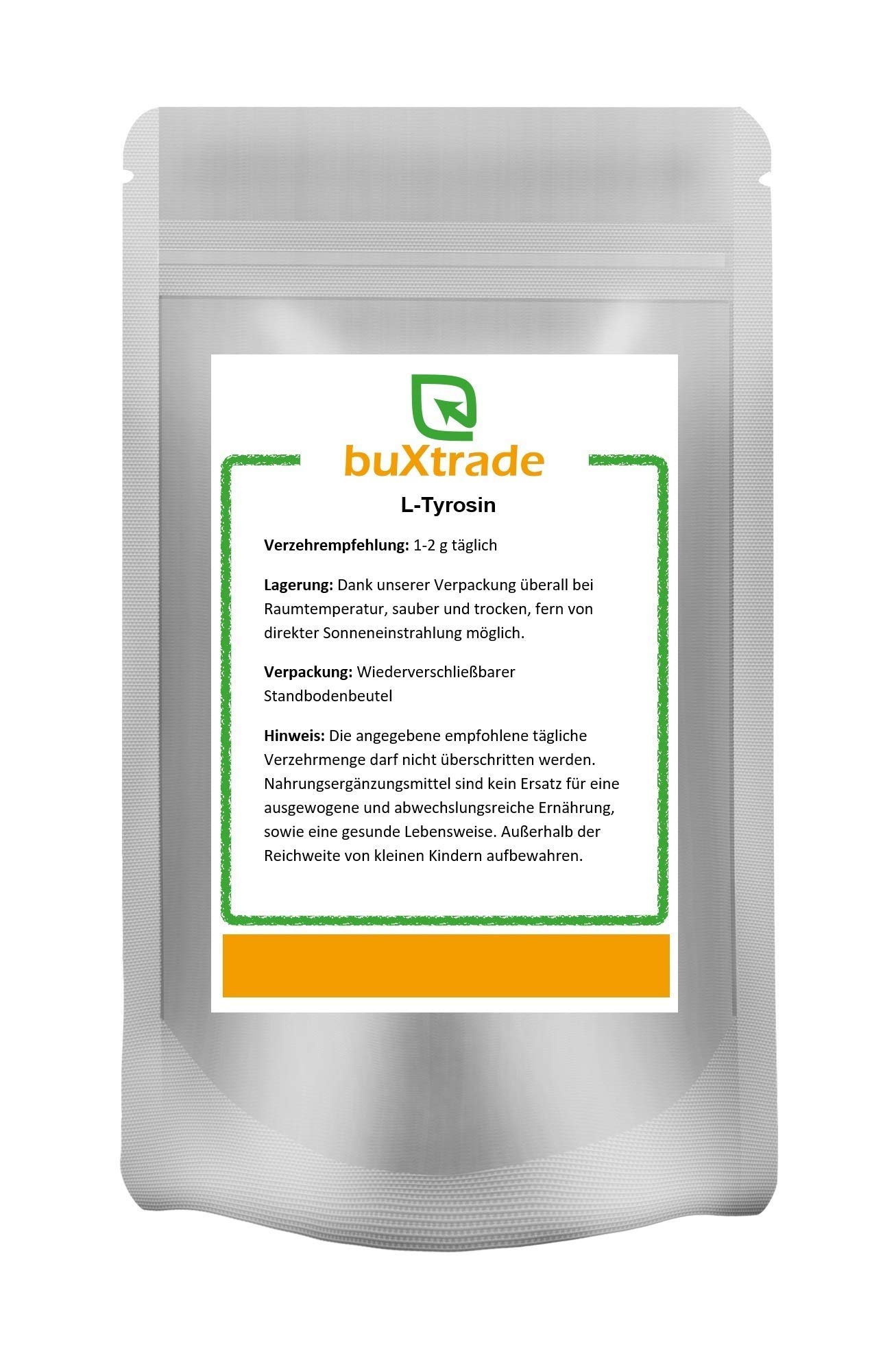 L-Tyrosin Pulver | Muskelaufbau | Aminosäure | Tyrosine | Nahrungsergänzungsmittel | Verschied. Mengen (2x 1 kg / (EUR 44,50 / kg))