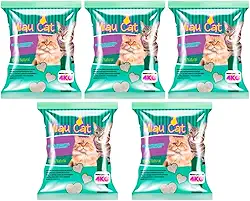 Areia Higiênica para Gatos Granulados Sanitários 100% Natural Miaucat (20 Kg, Perfumada)