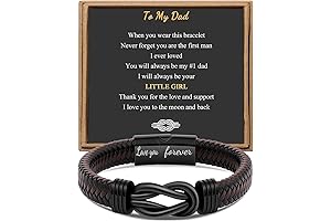 Dad Jewelry Gift for Men, Infinity Bracelet for Men, Dad, Husband, Boyfriend,...