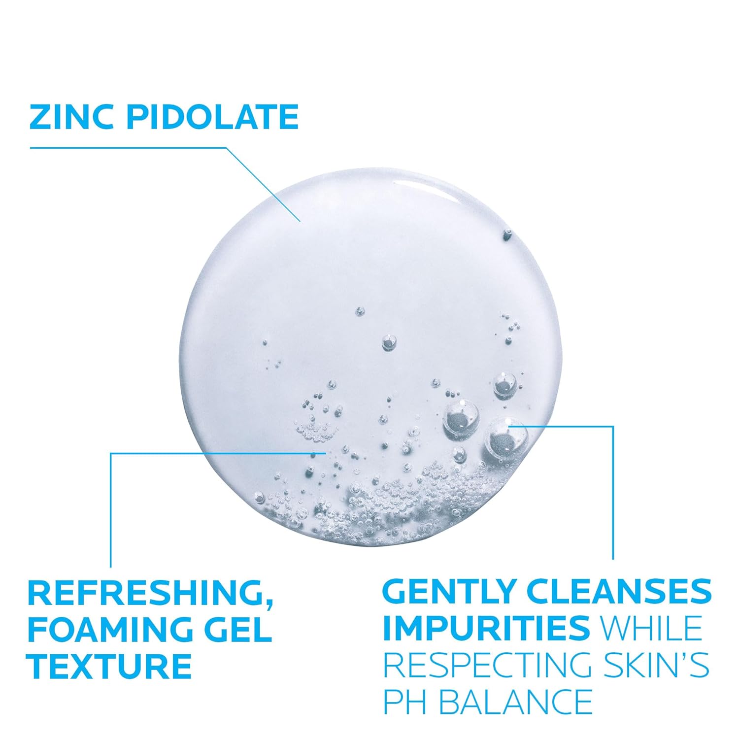 La Roche-Posay Effaclar Purifying Foaming Gel Cleanser for Oily Skin, With Zinc Pidolate To Remove Excess Oil & Shine, Alcohol Free & Oil Free, Sensitive Skin Tested - Image 4