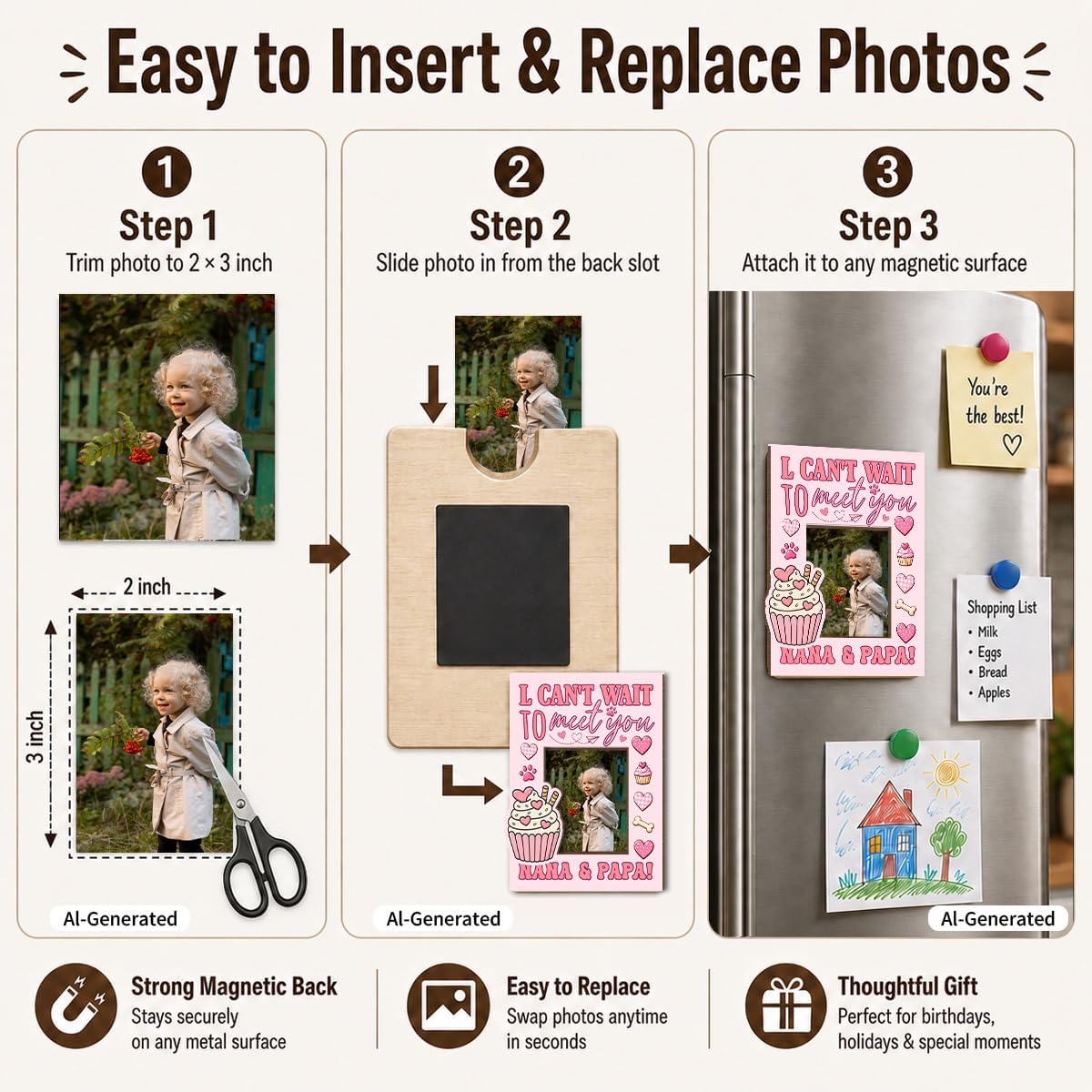 Grandparents Photo Frame, Grandparents Picture Frame, Birthday Gift image 4