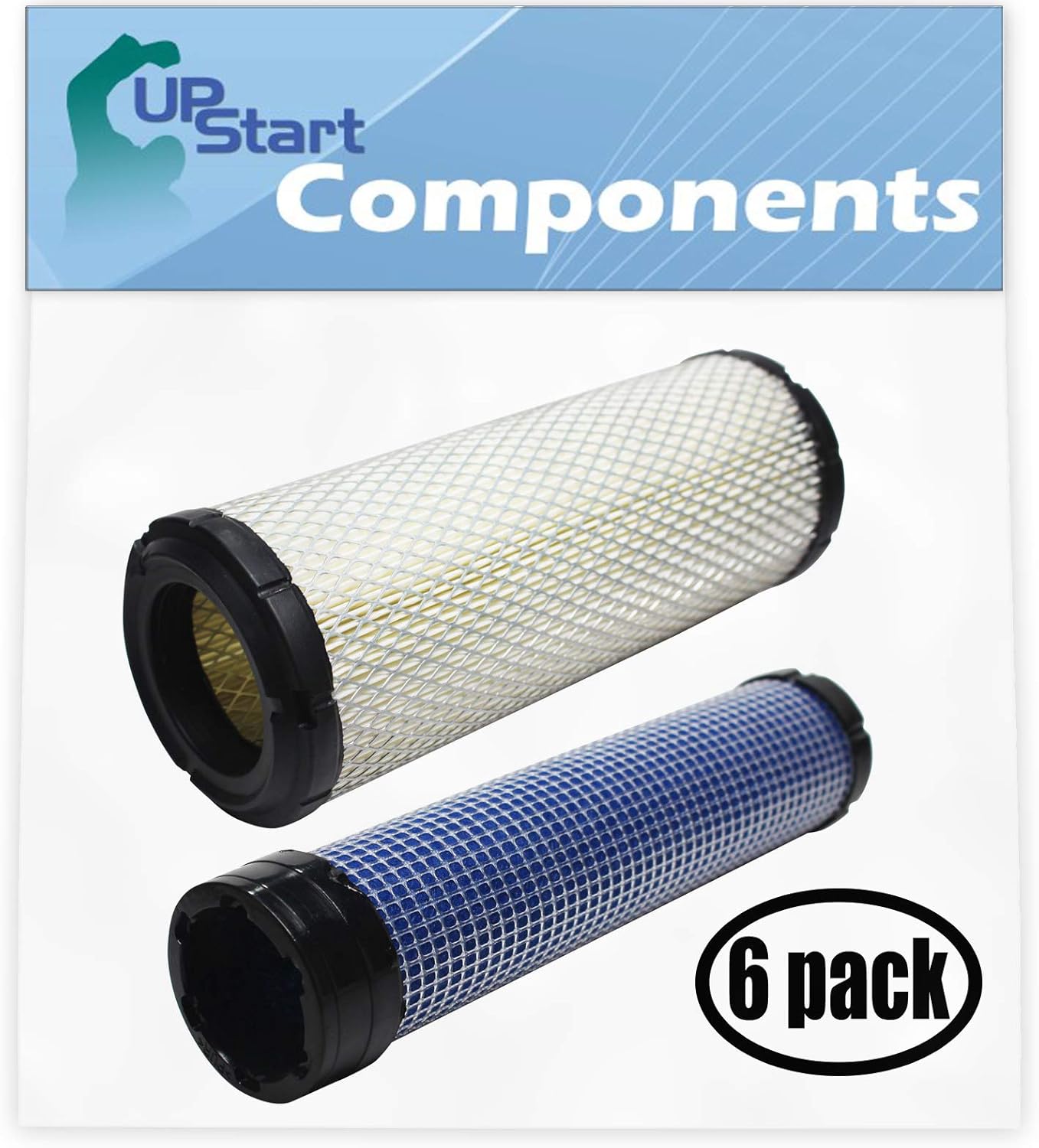 6Pack Replacement for Kohler LH7500001 Engine Air Filter & Inner Air