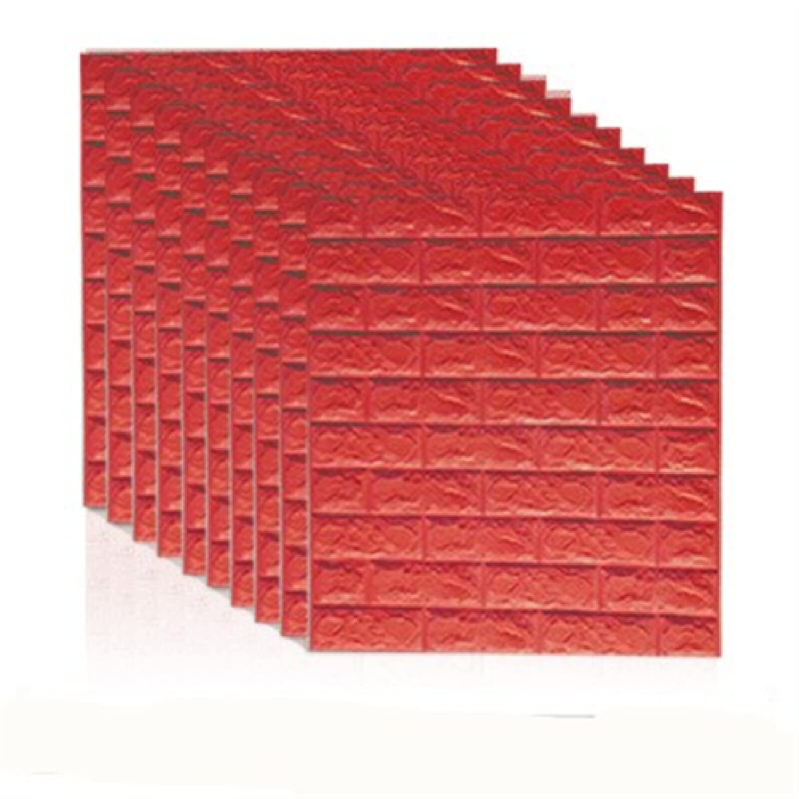 10 PZ 70 * 77 CM Adesivi murali impermeabili in schiuma Adesivi murali 3D Adesivi murali autoadesivi fai da te decorazione della parete della casa_77 X 70 X0,55 cm