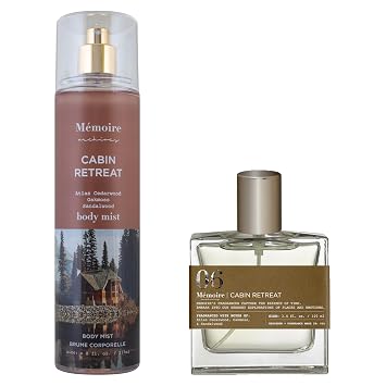 MEMOIRE ARCHIVES Cabin Retreat Eau de Parfum, 3.4 fl. oz. + Body Mist, 8 fl. oz. Bundle Pack