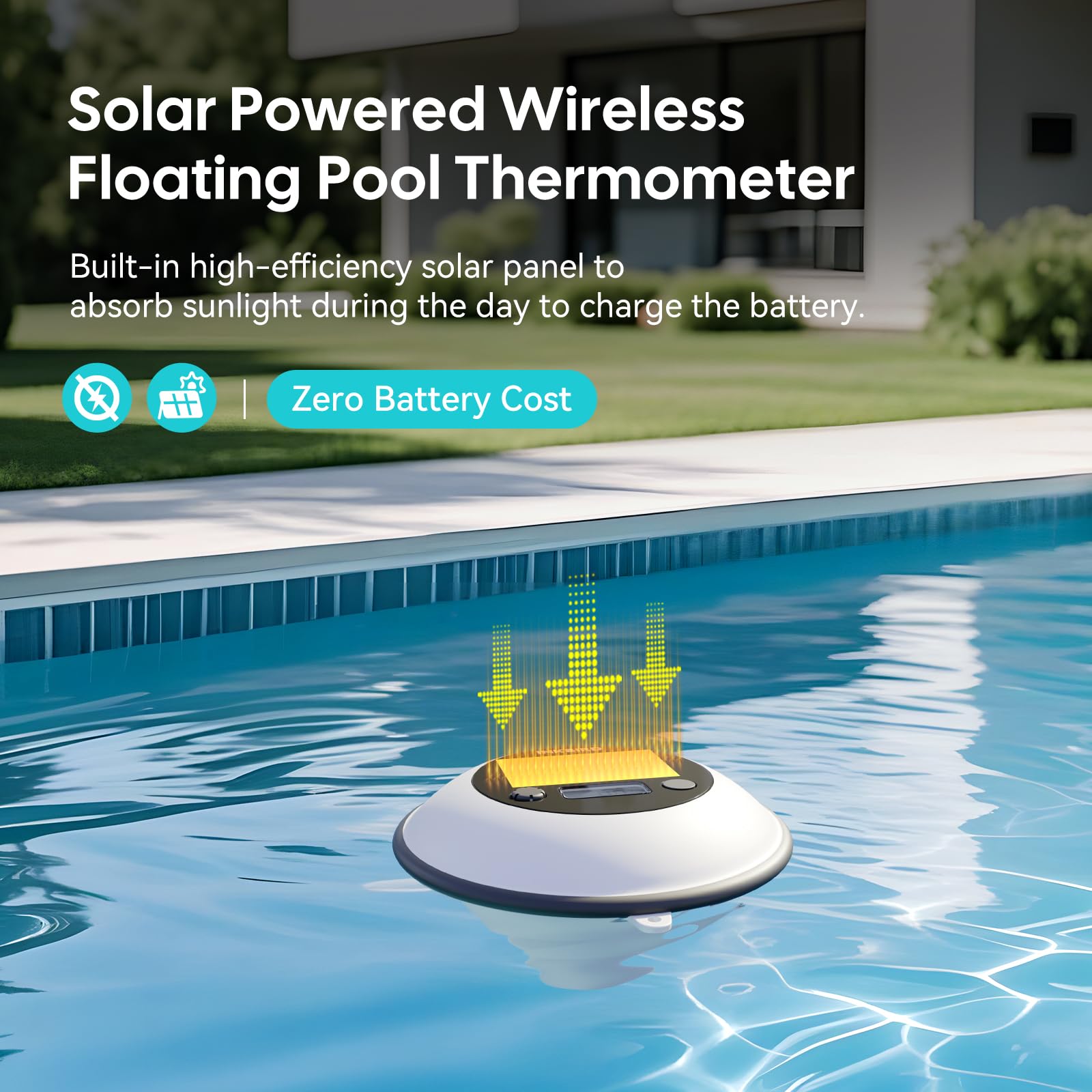 Inkbird IBS-P05R Umgebungslicht-Poolthermometer mit kabellosem Monitor