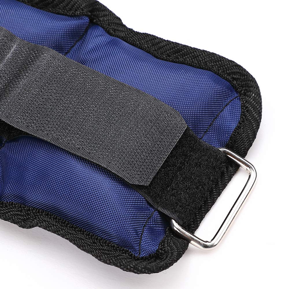 BAKAJI Set mit 4 Gewichten für Handgelenke und Knöchel von 2 kg + 1 kg Training Gym Aerobic Fitness Muskelverbesserung Neopren mit Reißverschluss und verstellbarer Schnalle