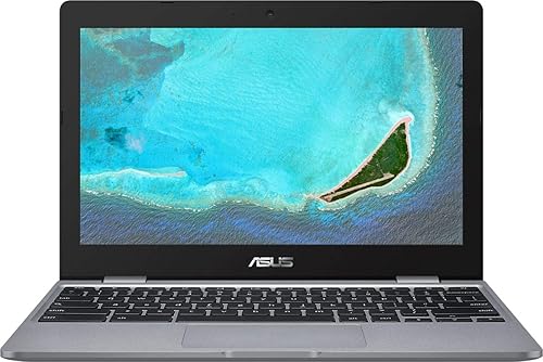 ASUS Chromebook CX22N 11.6 pulgadas HD Non-Touch 32GB eMMC Intel Celeron N3350 (4 GB de RAM, gráficos Intel UHD, lector de tarjetas SD) gris,
