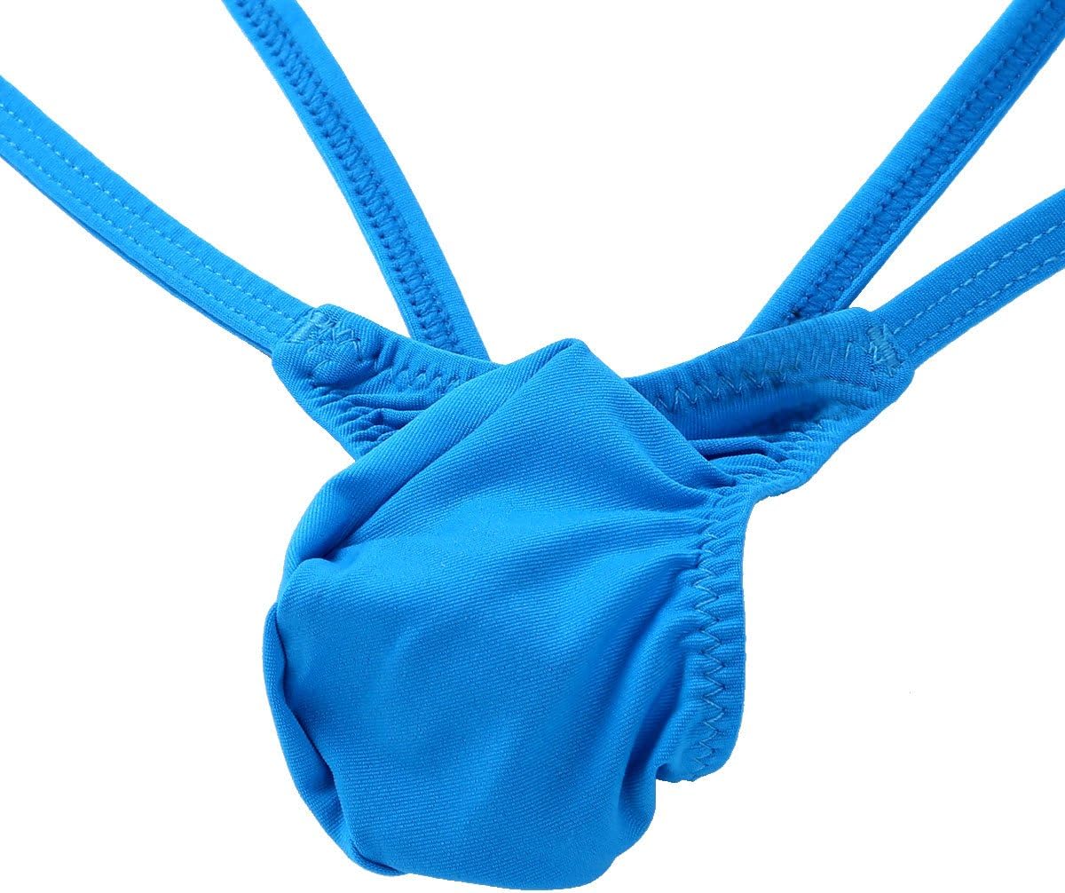 YiZYiF Men's Jockstrap Micro Thong Underwear Low Rise Bulge Pouch Panties