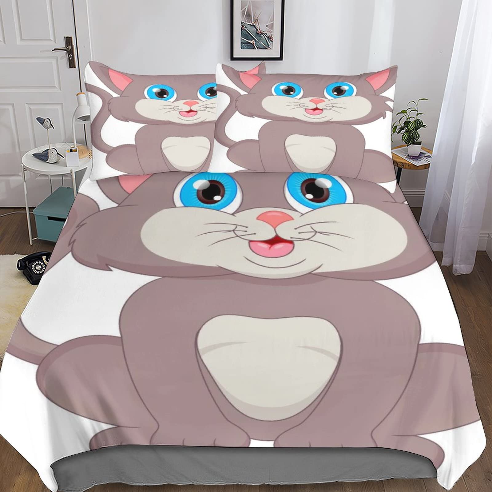 Parure de lit dessin animé 3D pour décorer une chambre de garçon ou fille