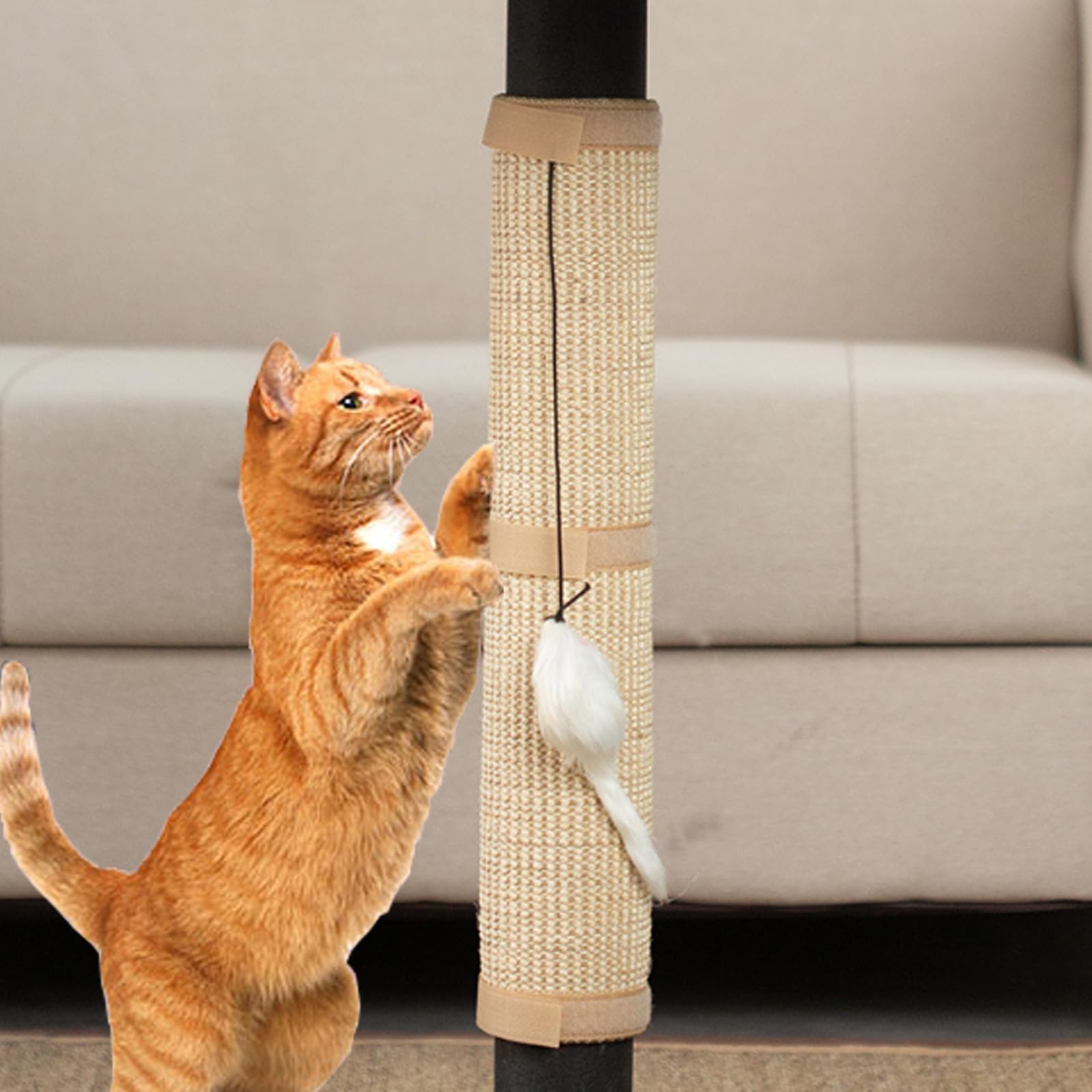 Cat Scratch Table Leg Protector with Natural Sisal and a Ball for Protecting Furniture cat pet Gift