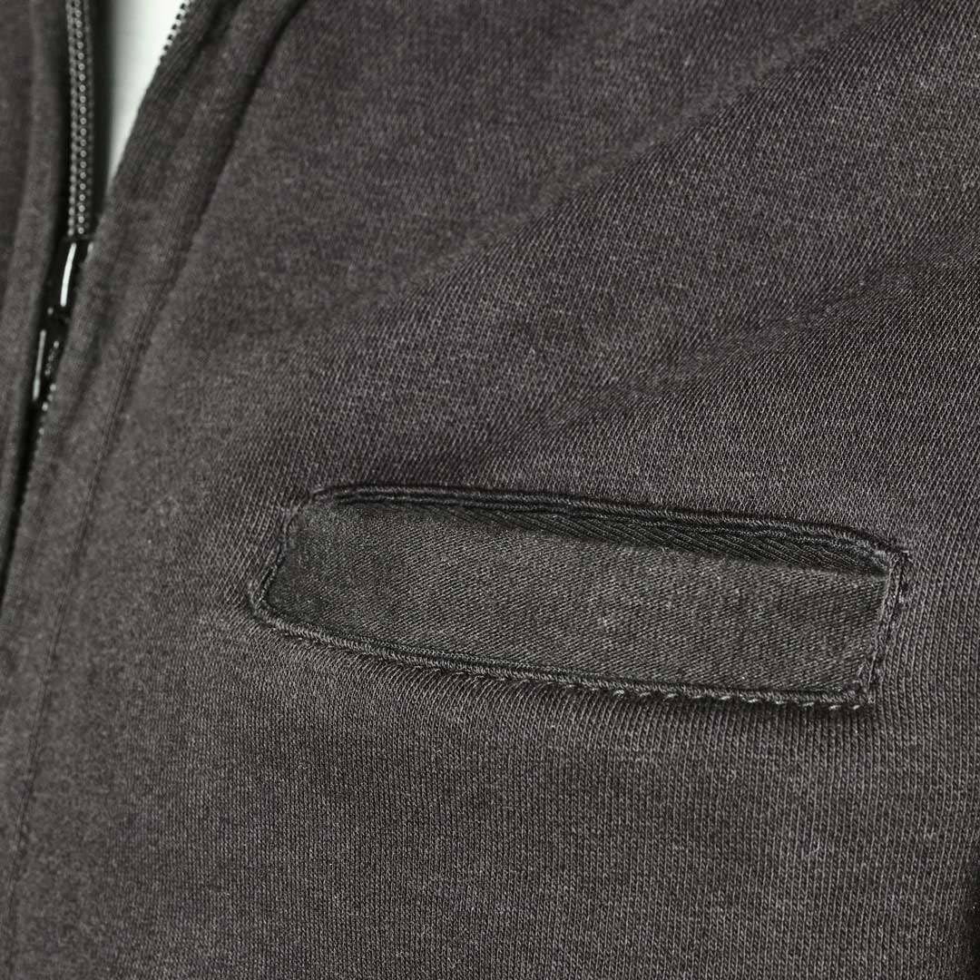 GMS Cruz Motorrad Zip Hoodie, schwarz, L