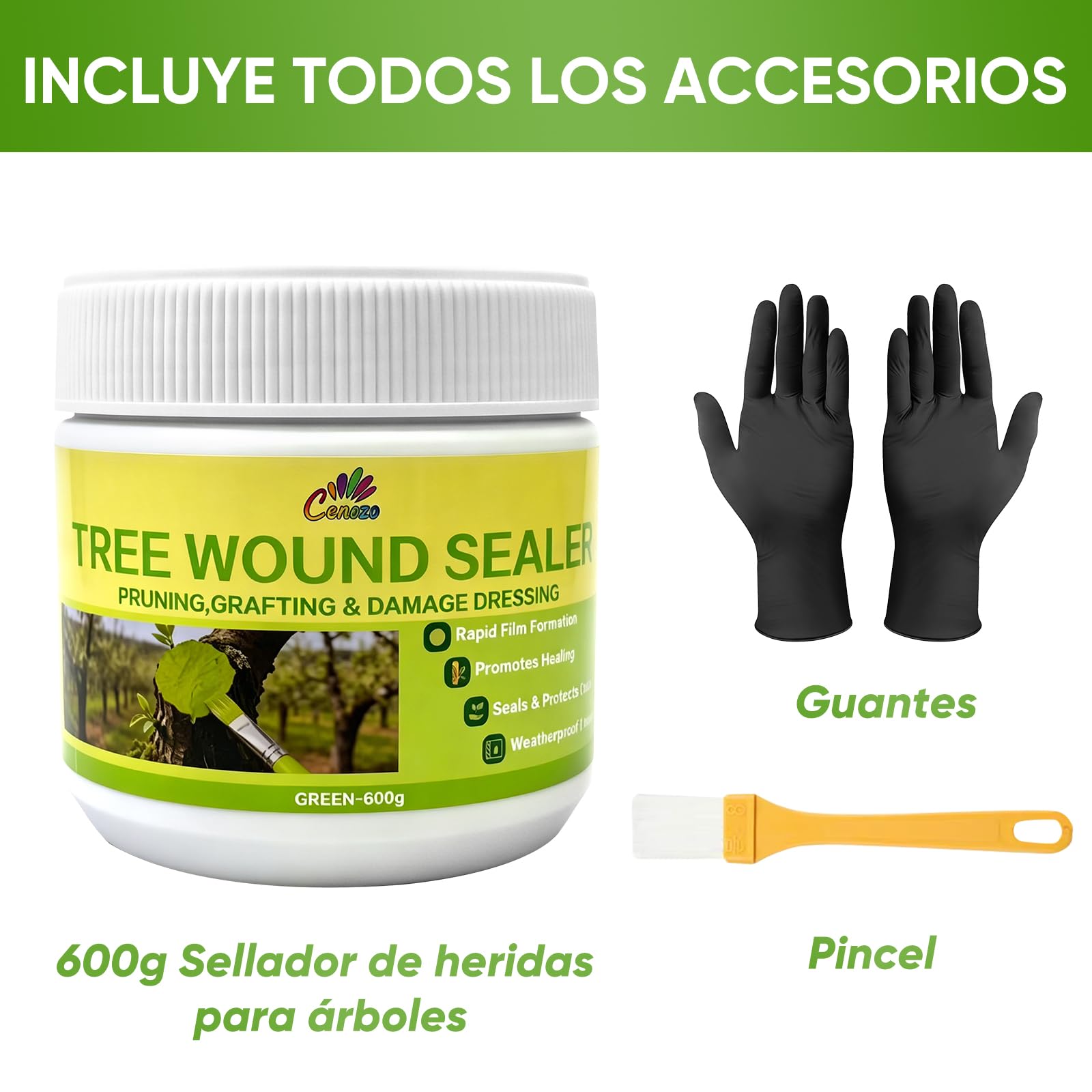 600g Pasta Cicatrizante Poda,Cera para Árboles Marrón,Impermeable y Resistente a la Intemperie Cicatrizante Arboles para Injertos y Rápida Cicatrización de Árboles Frutales y Plantas Ornamentales