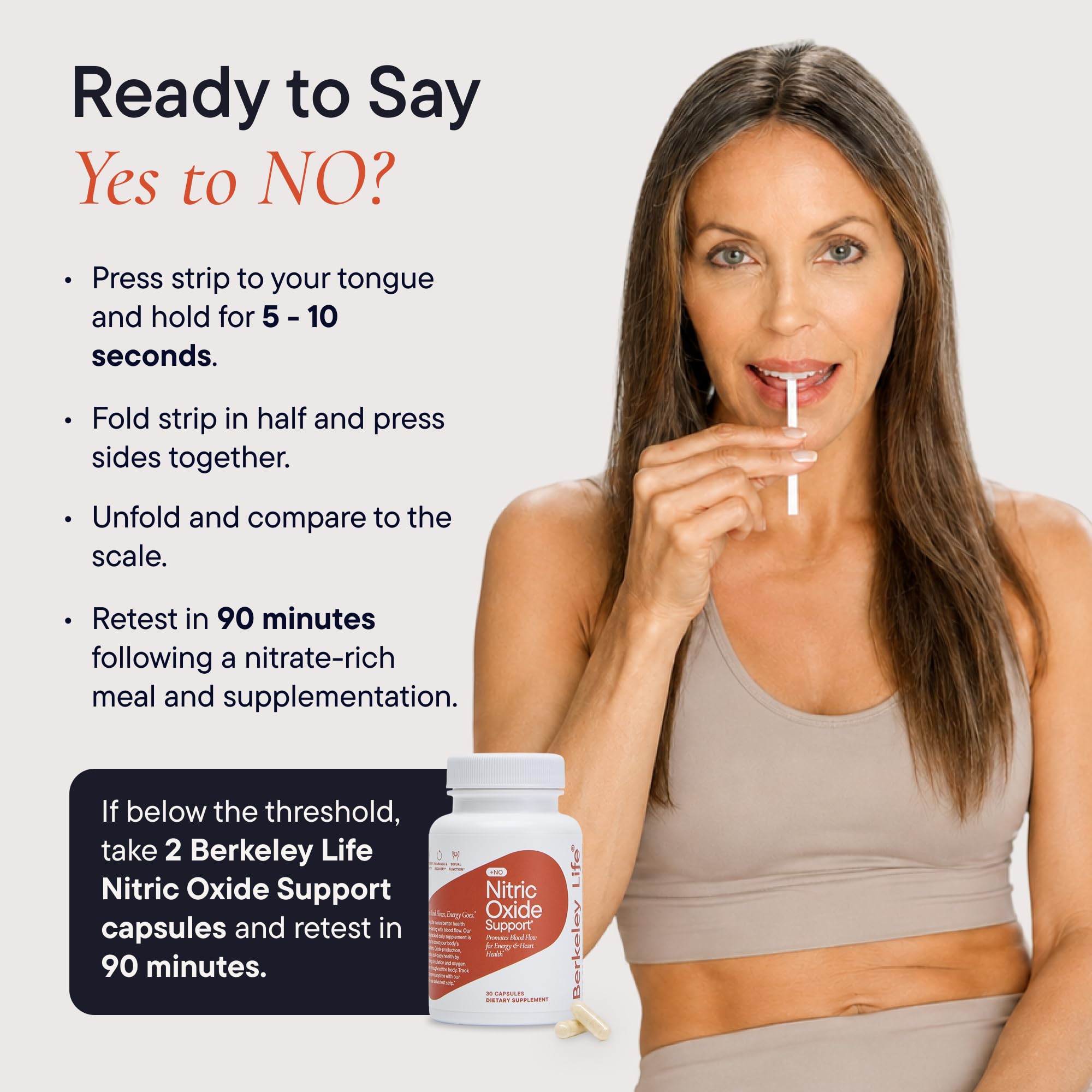 Berkeley Life Nitric Oxide Test Strips, 10 Count - At-Home Saliva Testing — Amazon image 5