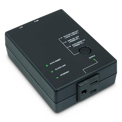 ezOutlet5 - Internet Enabled IP & Wi-Fi Remote Power Switch with Automatic Reboot - iOS | Android | Cloud | Web | Google Home Controllable - Single AC Power Outlet - Model EZ-72b