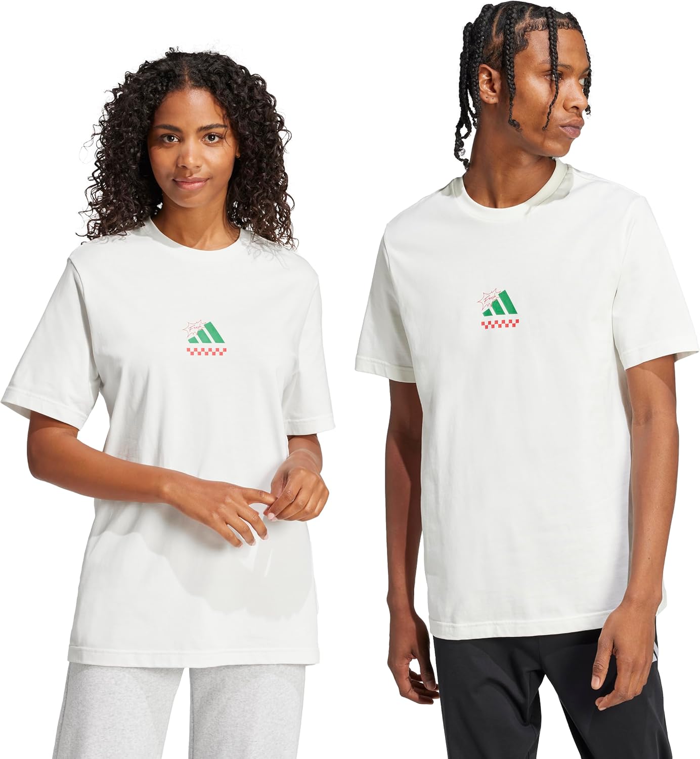Adidas Mens Lounge Pizza Graphic T-Shirt - Image 10